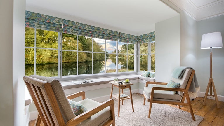 The drawing room at Rothley Lakehouse, Northumberland